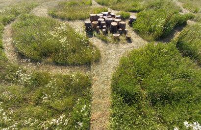 Meadow Traces - a Land Art Artowrk by Ivan Juarez